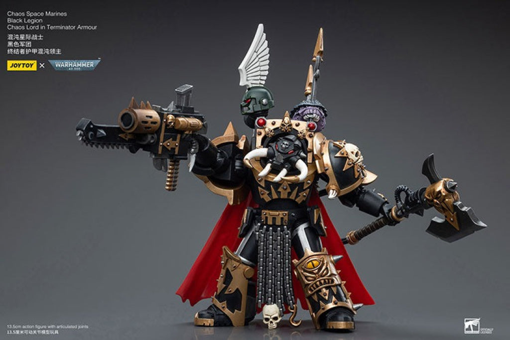 Joytoy Warhammer 40K Chaos Space Marines Black Legion Lord In Terminator Armour Jt6489 Warhammer