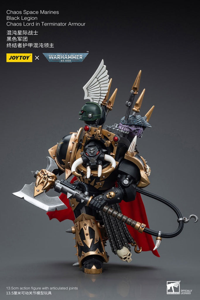 Joytoy Warhammer 40K Chaos Space Marines Black Legion Lord In Terminator Armour Jt6489 Warhammer