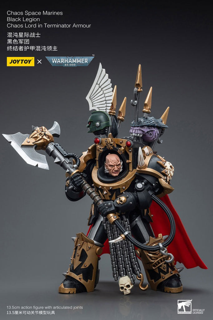 Joytoy Warhammer 40K Chaos Space Marines Black Legion Lord In Terminator Armour Jt6489 Warhammer