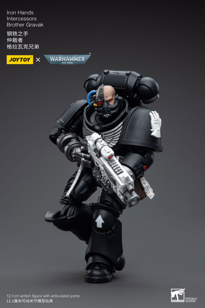 Joytoy Warhammer 40K Iron Hands Intercessors Brother Gravak Warhammer