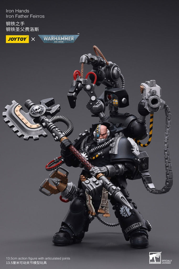 Joytoy Warhammer 40K Iron Hands Lron Father Feirros Warhammer