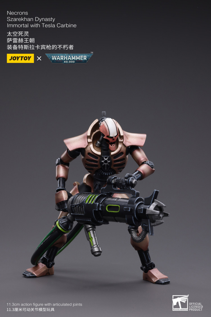 Joytoy Warhammer 40K Necrons Szarekhan Dynasty Lmmortal With Tesla Carbines Warhammer