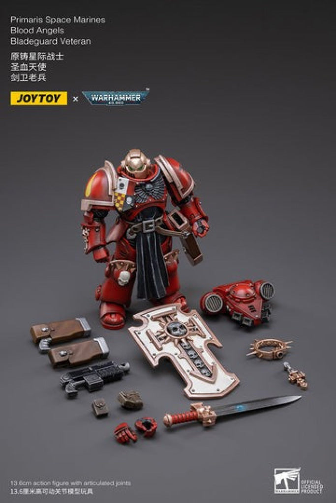Joytoy Warhammer 40K Primaris Space Marines Blood Angels Bladeguard Veteran Jt2788 Warhammer