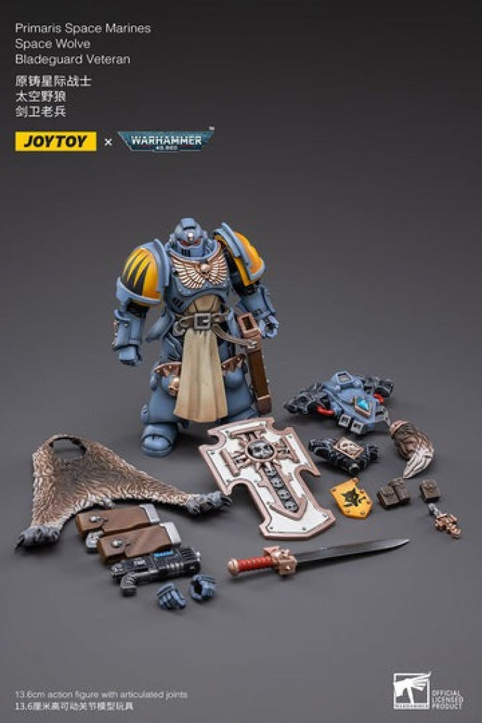 Joytoy Warhammer 40K Primaris Space Marines Wolves Bladeguard Veteran Jt2795 Warhammer