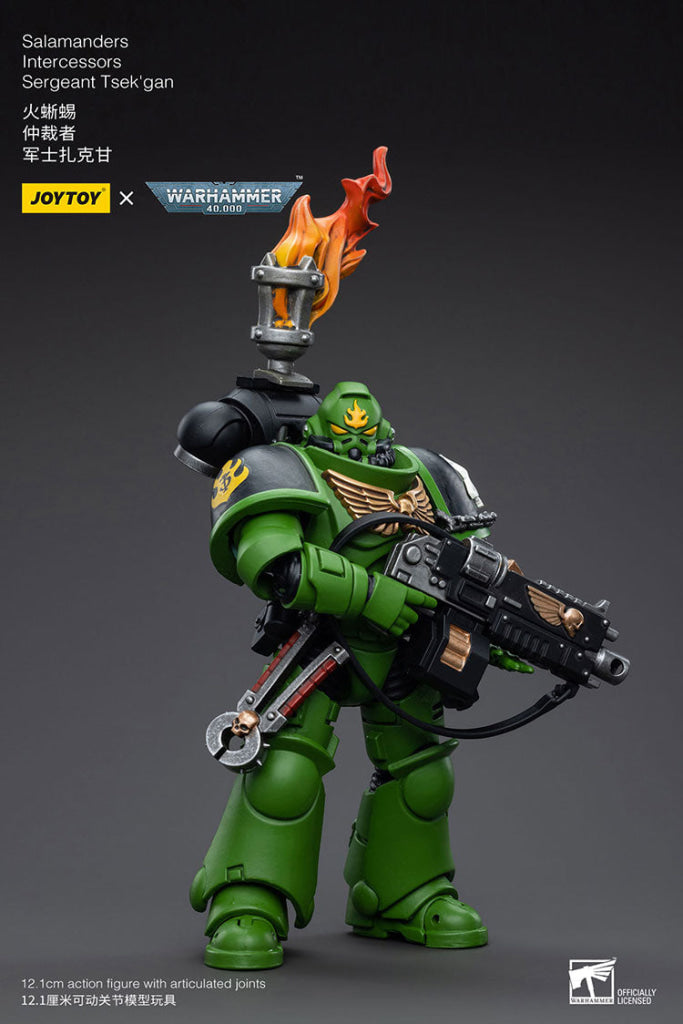 Joytoy Warhammer 40K Salamanders Intercessors Sergeant Tsek’gan Warhammer