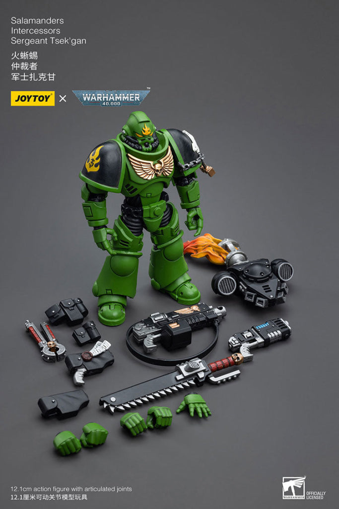 Joytoy Warhammer 40K Salamanders Intercessors Sergeant Tsek’gan Warhammer