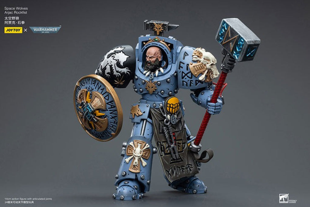 Joytoy Warhammer 40K Space Wolves Arjac Rockfist Warhammer