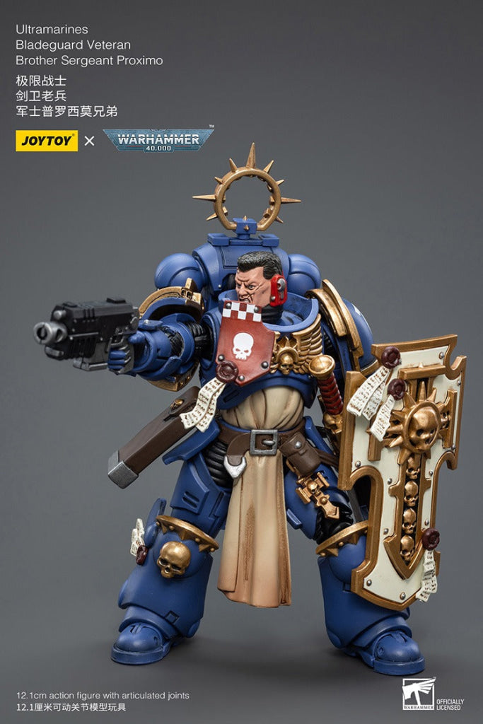 Joytoy Warhammer 40K Ultramarines Bladeguard Veteran Brother Sergeant Proximo Jt2337 Warhammer