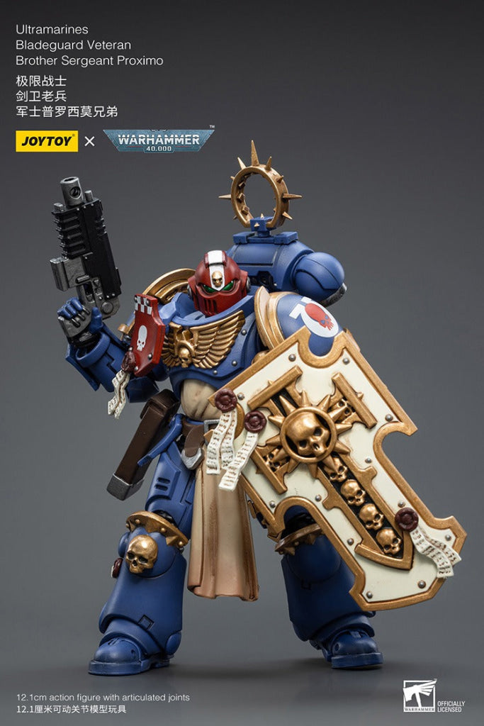 Joytoy Warhammer 40K Ultramarines Bladeguard Veteran Brother Sergeant Proximo Jt2337 Warhammer