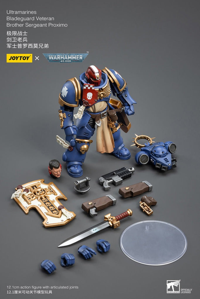 Joytoy Warhammer 40K Ultramarines Bladeguard Veteran Brother Sergeant Proximo Jt2337 Warhammer