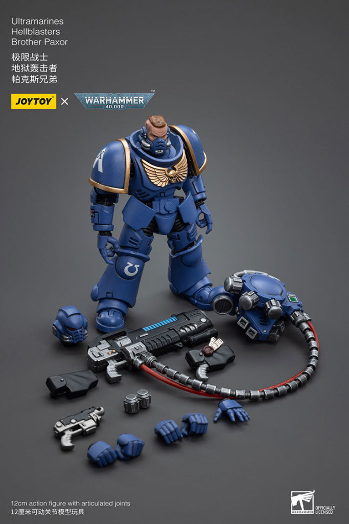 Joytoy Warhammer 40K Ultramarines Hellblasters Brother Paxor Warhammer