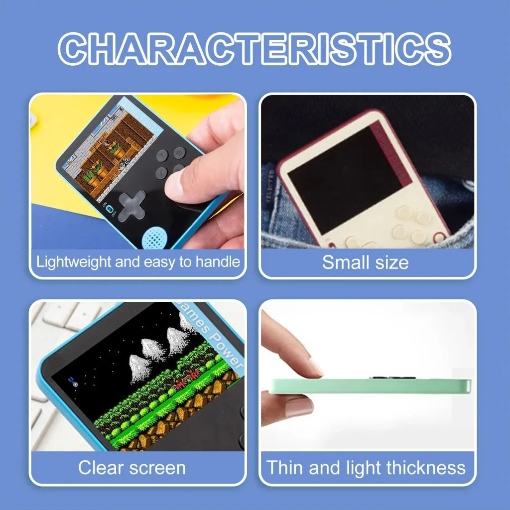 K10 Thin Handheld Game Console 2.4 Inch Screen
