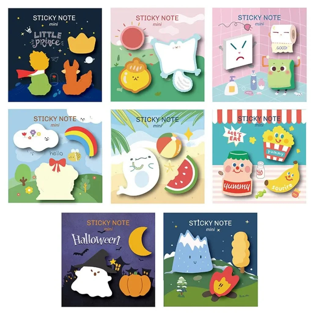 Kawaii Themed Sticky Notes 30 Pcs