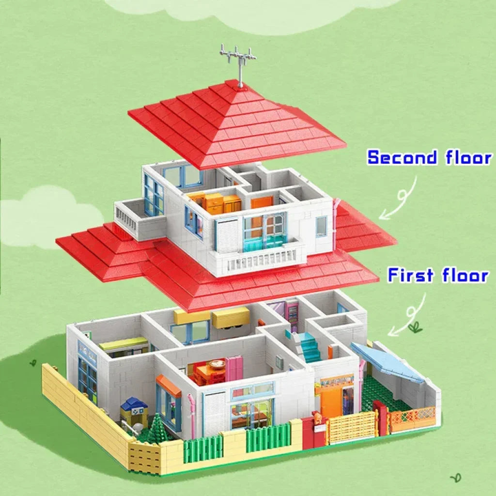 Keeppley Crayon Shin-chan Building Block Nohara Shinnosuke’s House K20612 - DORAEMON