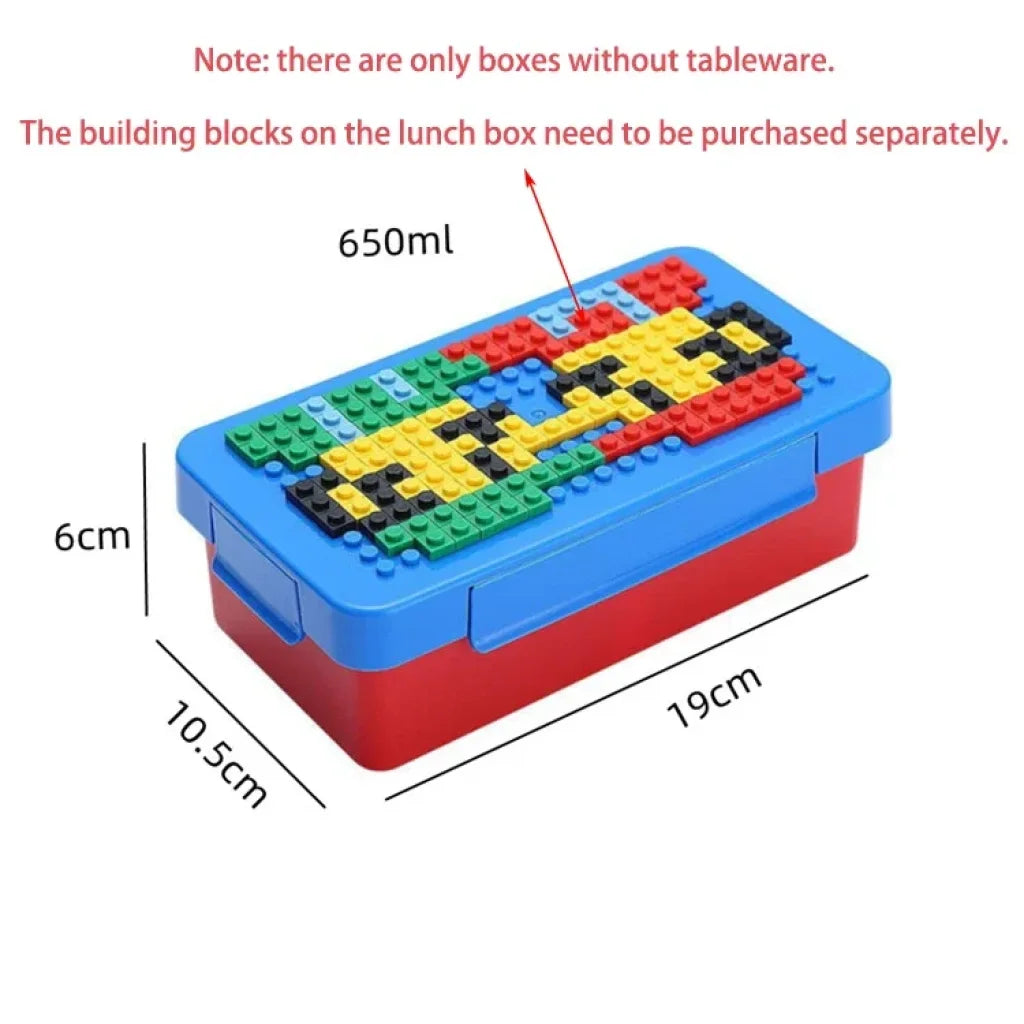 Kids Brick Lunch Box Building Blocks Set