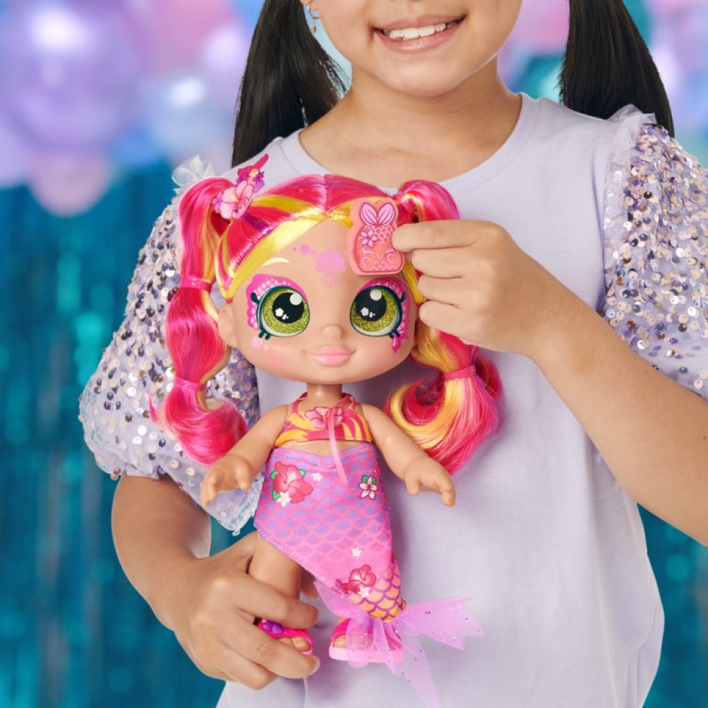Kindi Kids Dress Up Magic Tropicarla Mermaid Face Paint Reveal Doll