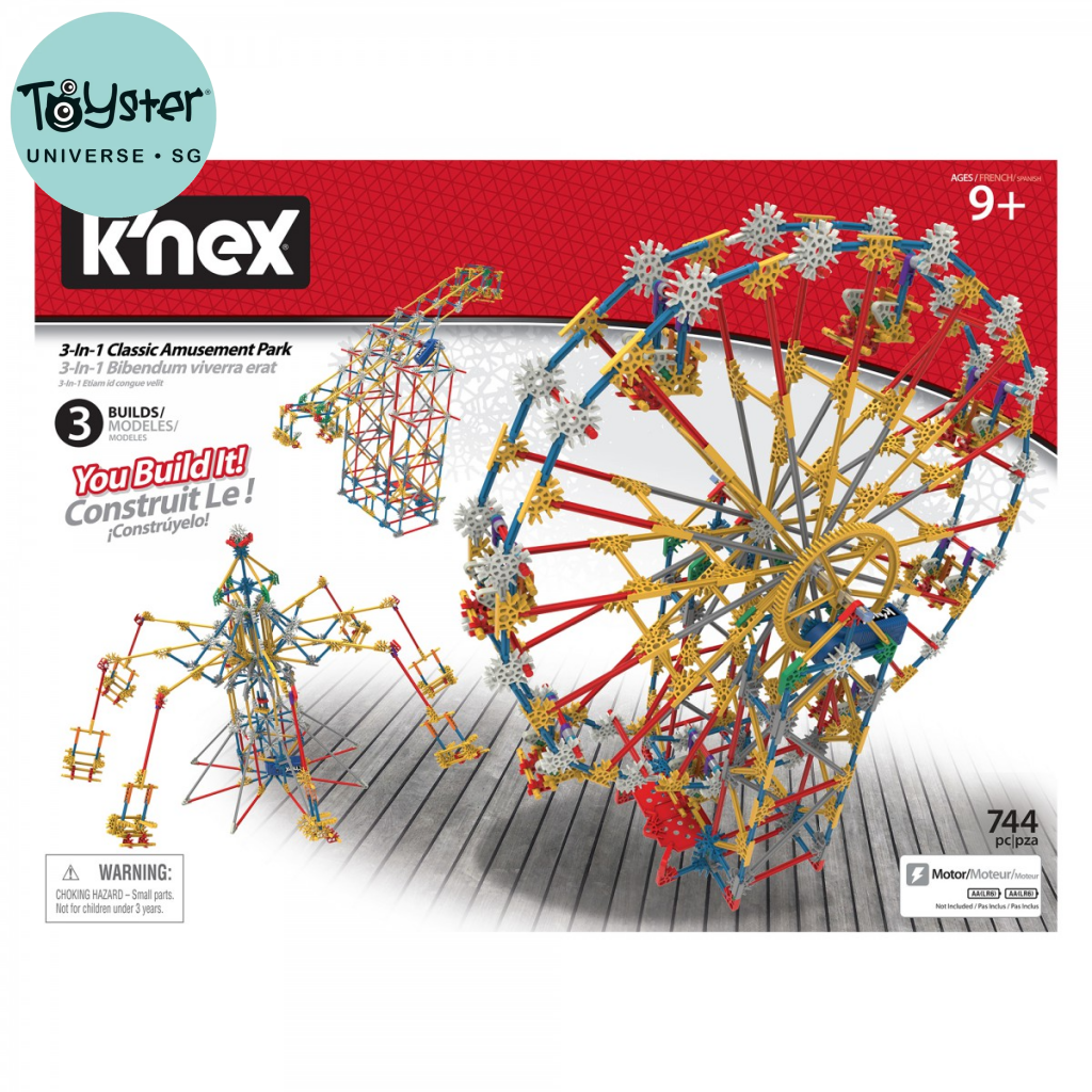Knex 3-In-1 Amusement Park Building Set Knex