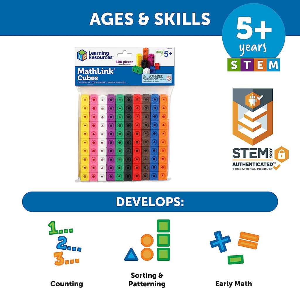 Learning Resources Mathlink Cubes (Set Of 100)