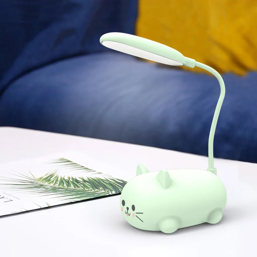 Led Desk Lamp For Kids Bedroom Cute Cat Usb Rechargeable