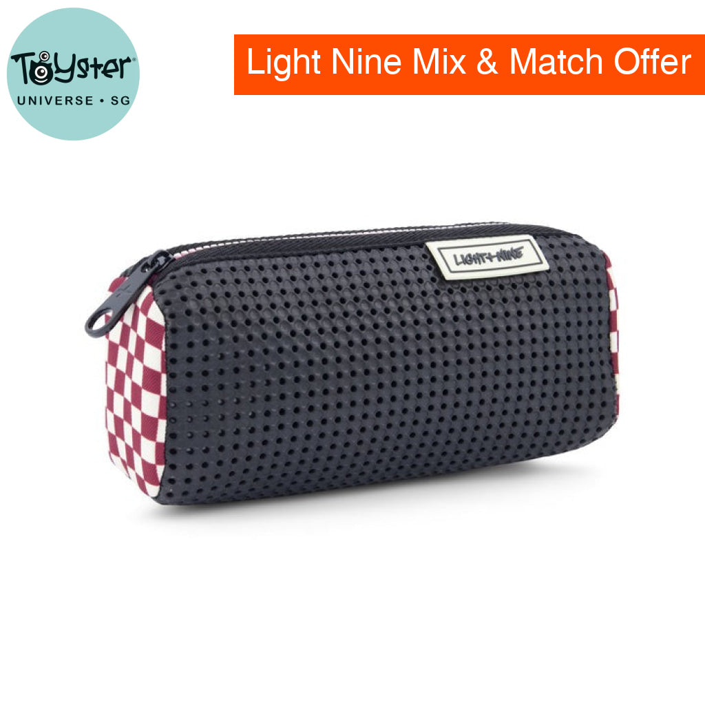 Light + Nine Pencil Pouch Checkered Brick - Light + Nine