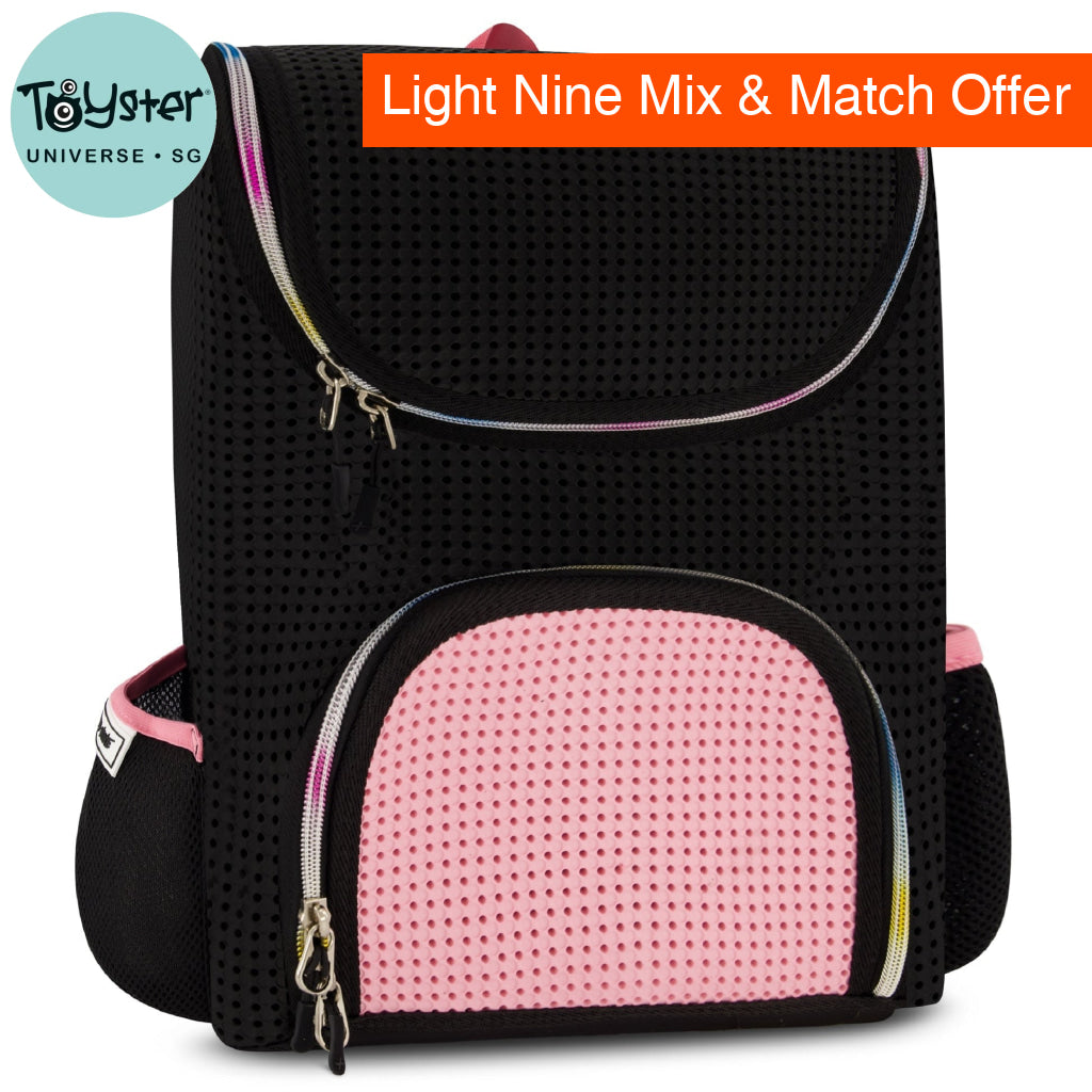 Light + Nine Student Ergonomic Backpack Rainbow Pink - Light + Nine