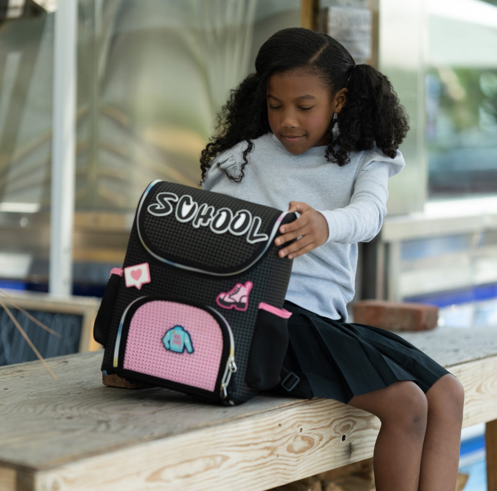 Light + Nine Student Ergonomic Backpack Rainbow Pink - Light + Nine