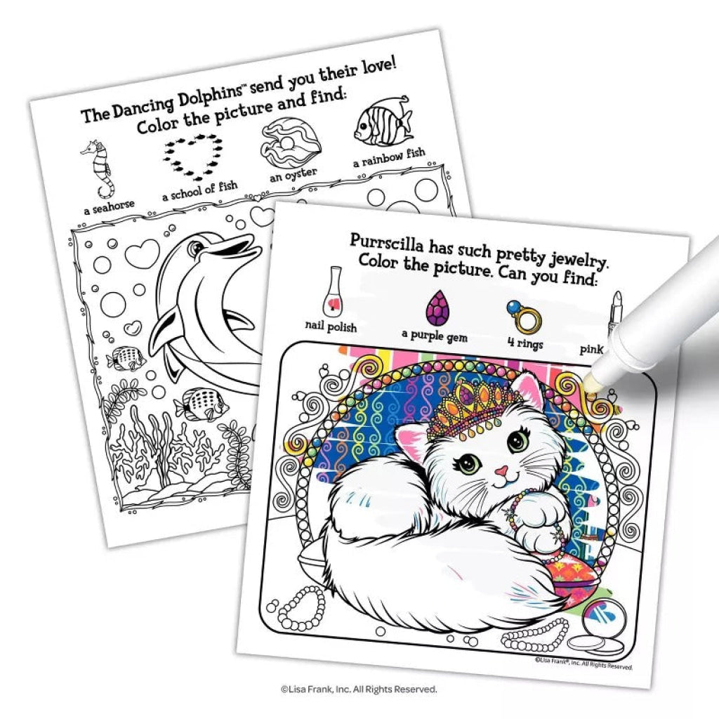 Lisa Frank Imagine Ink Magic Ink Pictures Book - Inkredibles