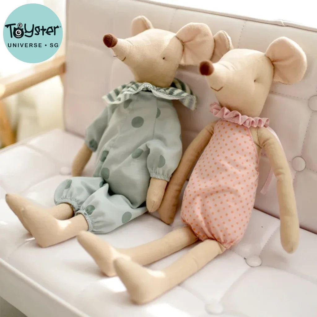 Little Cotton Bowknot Mouse Doll