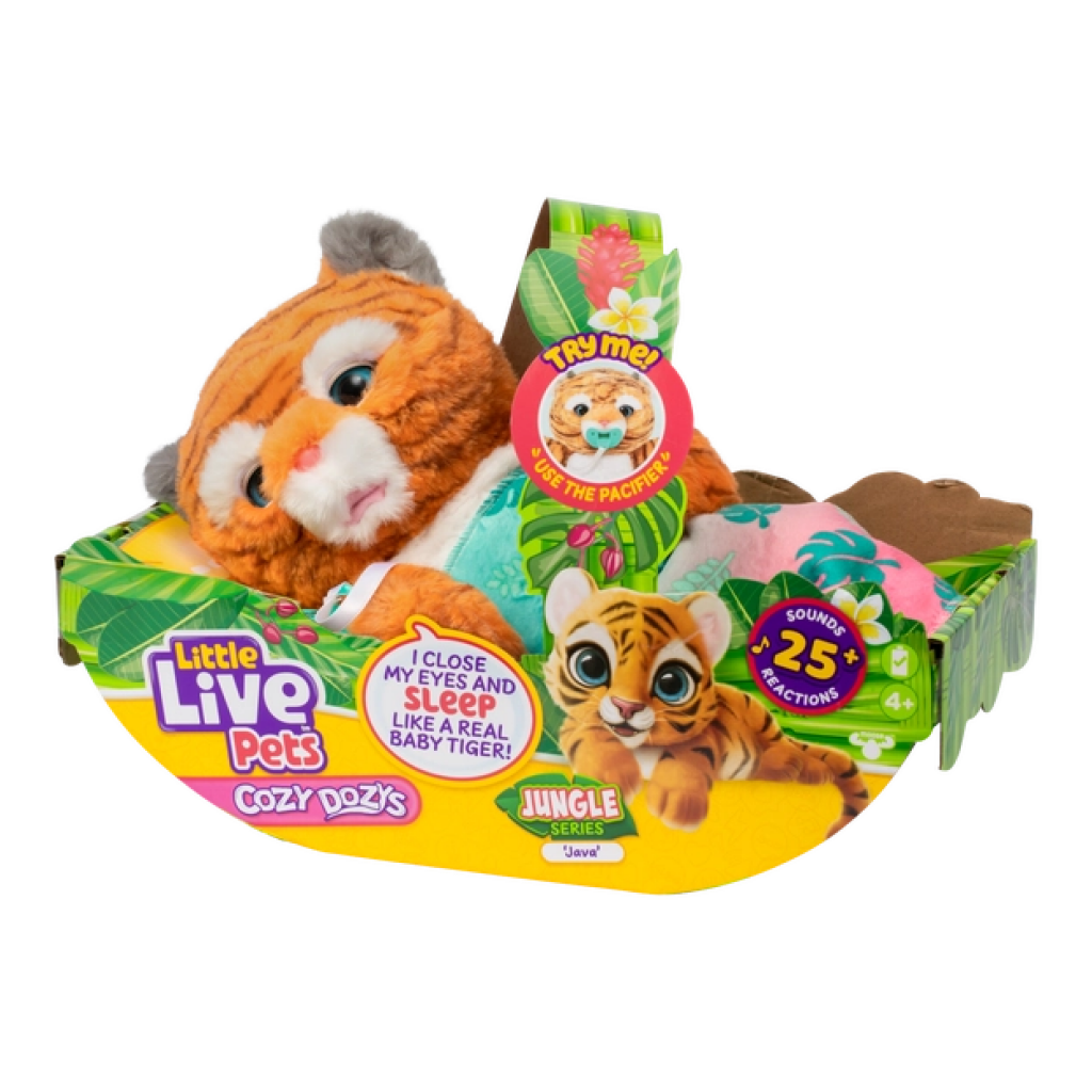 Little Live Pets Cozy Dozys – Jungle Series Java The Tiger