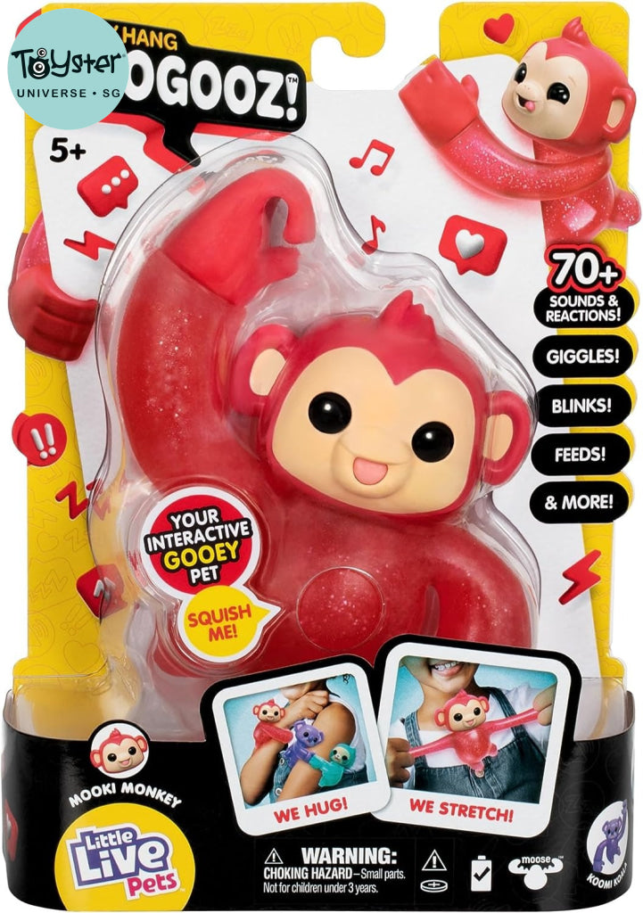 Little Live Pets Hug N’ Hang Zoogooz - Mookie Monkey