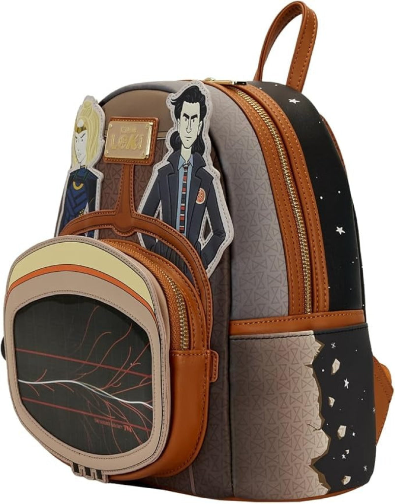 Loungefly Marvel Loki TVA Lenticular Multiverse Mini Backpack - Loungefly