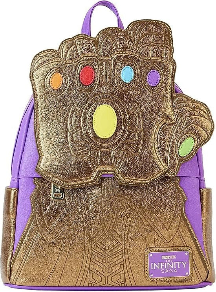 Loungefly Marvel Shine Thanos Gauntlet Mini Backpack - Loungefly