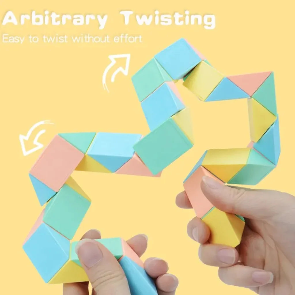 Magic Snake Cube Blocks Toys For Kids
