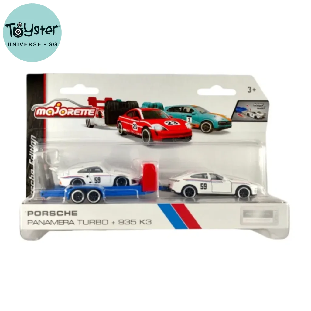 Majorette Trailer Race Set - Porsche Panamera Turbo + 935 K3 Dickie Toys