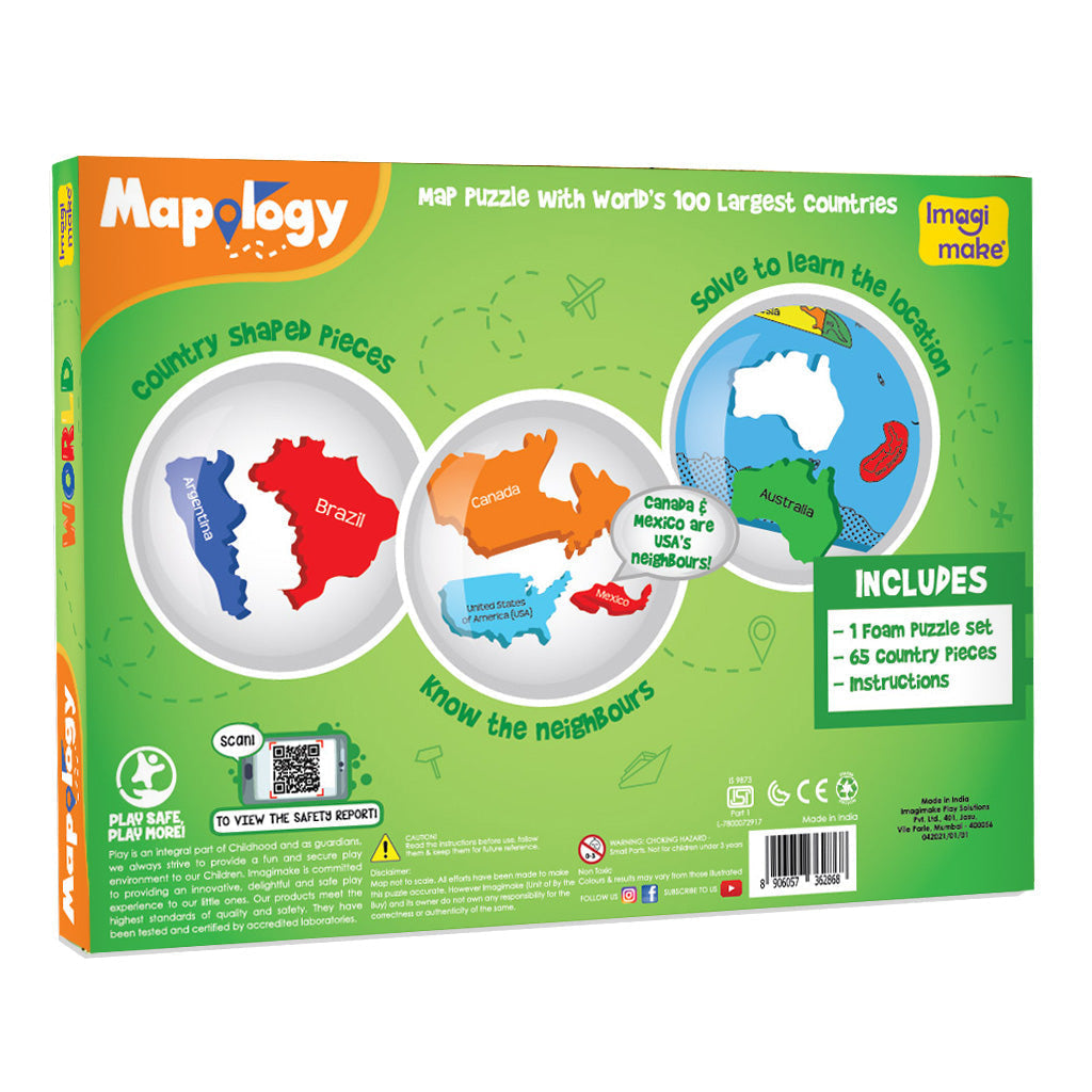 Mapology: World Jigsaw Puzzle - Mapology