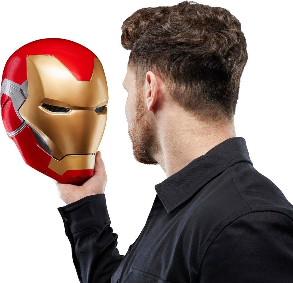 Marvel Legends Series Iron Man Premium Electronic Helmet with Light FX - Marvel