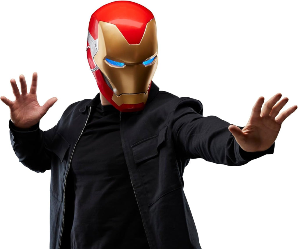 Marvel Legends Series Iron Man Premium Electronic Helmet with Light FX - Marvel