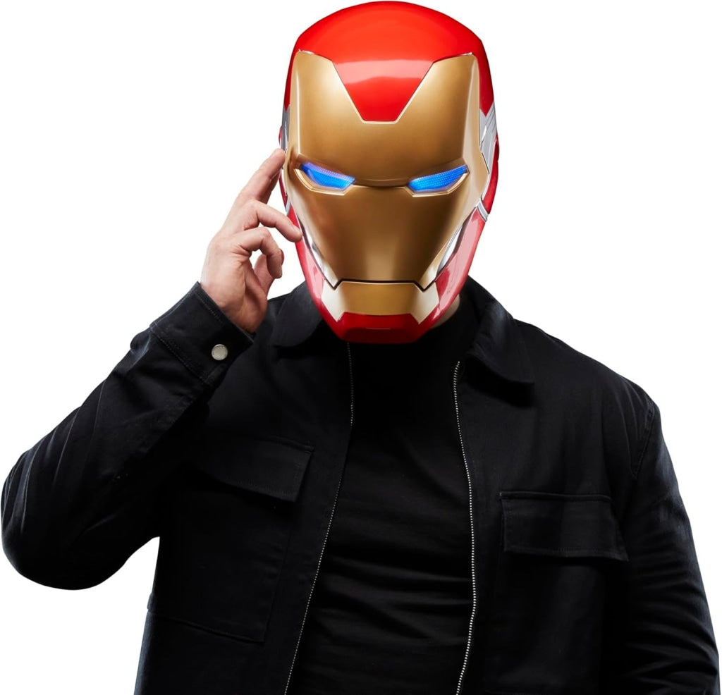 Marvel Legends Series Iron Man Premium Electronic Helmet with Light FX - Marvel