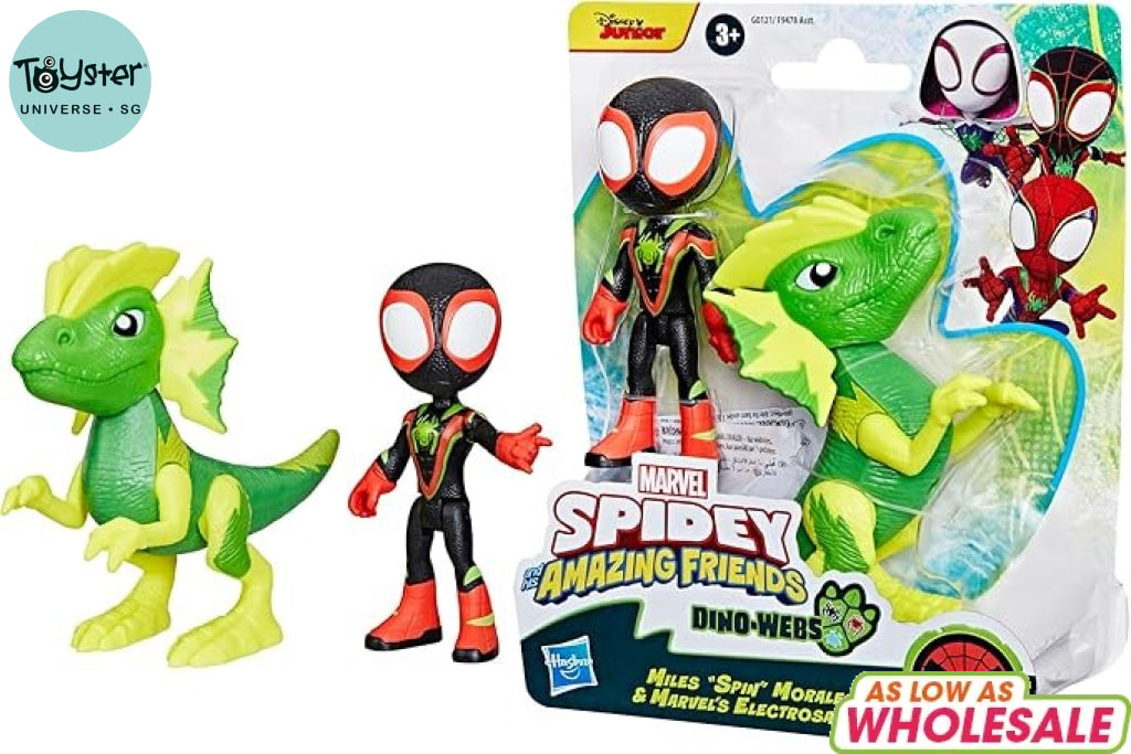 Marvel SAF Hero Dino Webs - Miles Spin Morales & Marvel’s Electrosaurus - Marvel