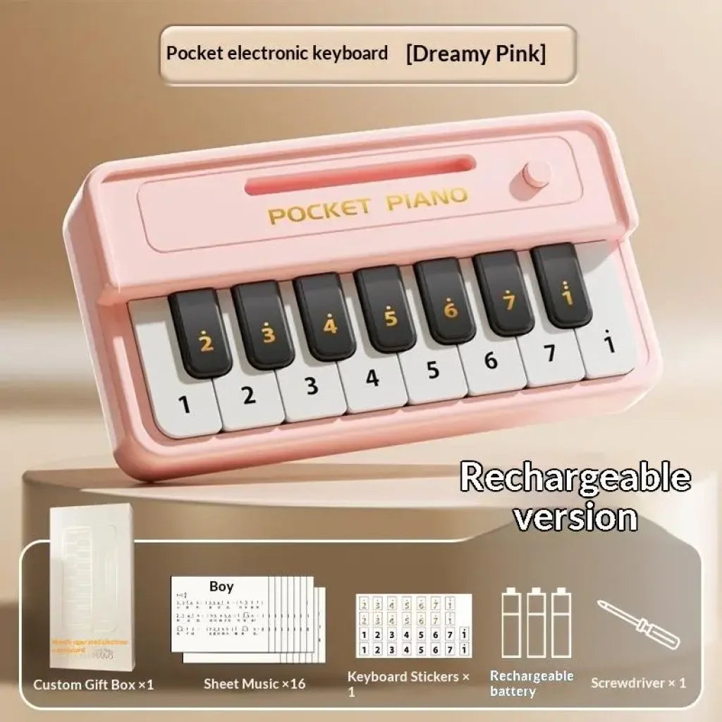 Mini Electronic Piano Portable 15 Keys