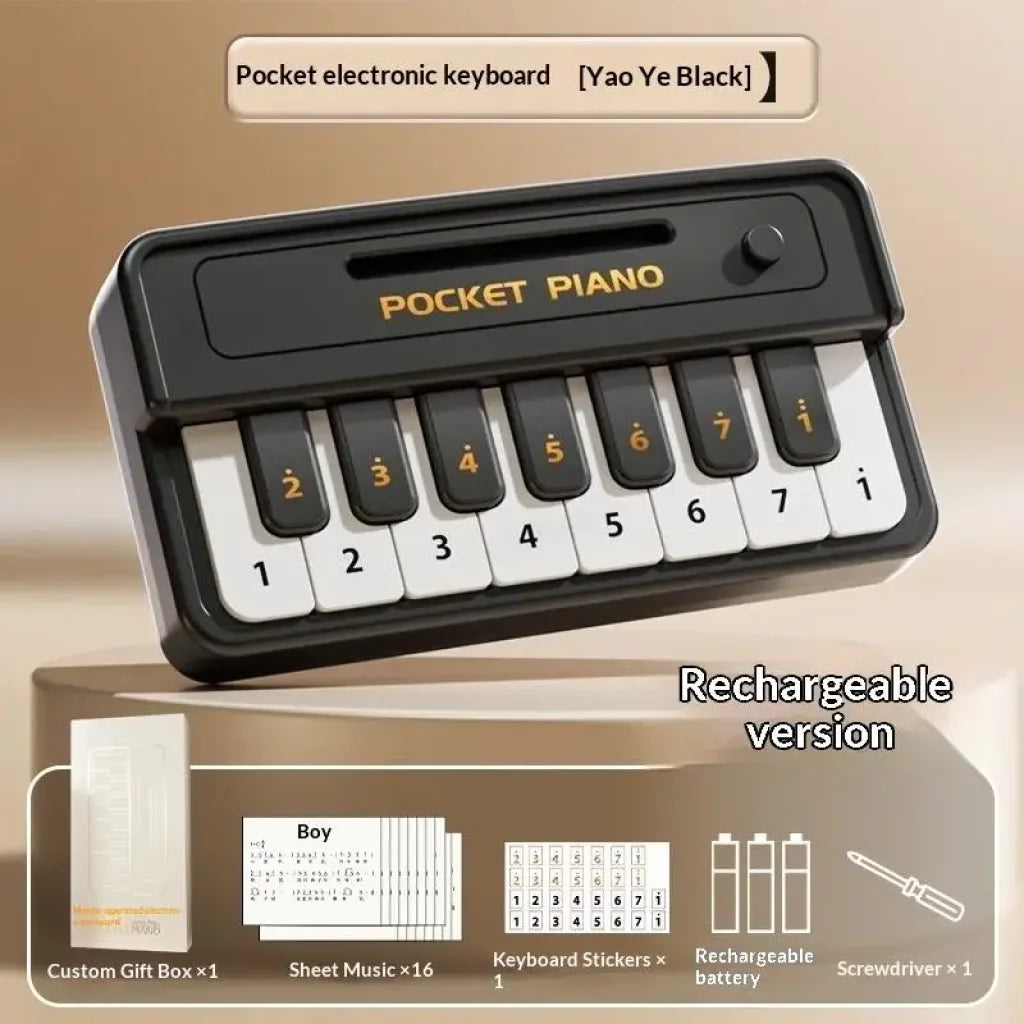 Mini Electronic Piano Portable 15 Keys