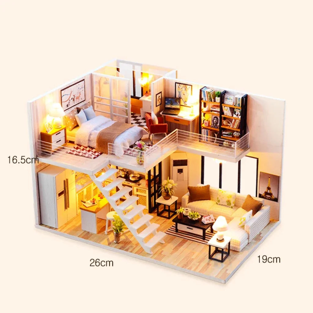 Miniature Diy Doll House With Furniture 2