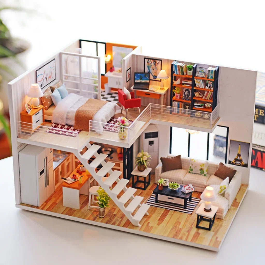 Miniature Diy Doll House With Furniture 2