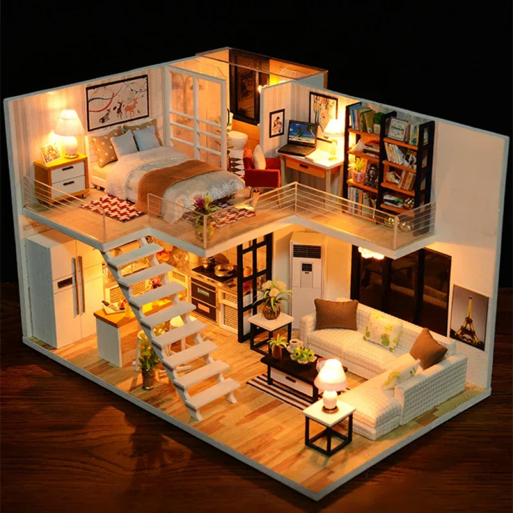 Miniature Diy Doll House With Furniture 2