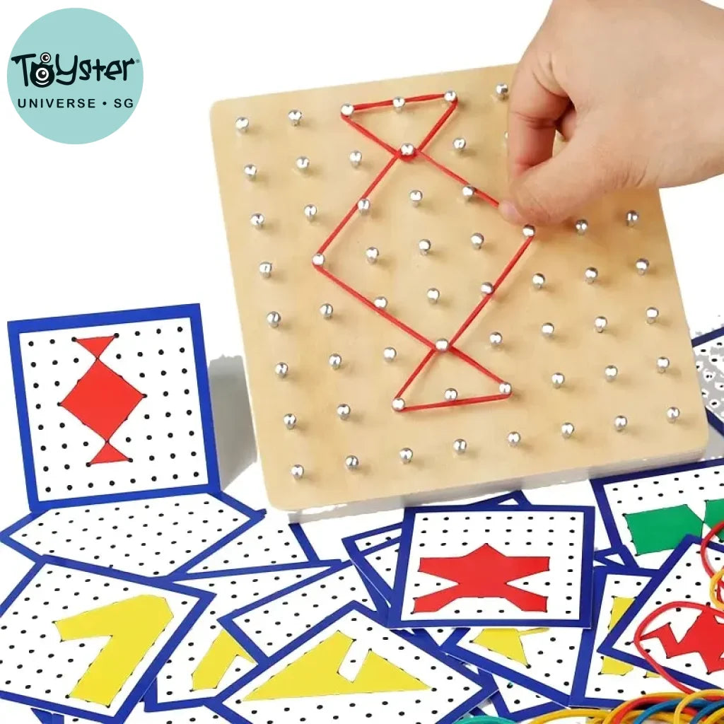 Montessori Educational Kids Baby Creative Toy Graphics Math Pattern Blocks
