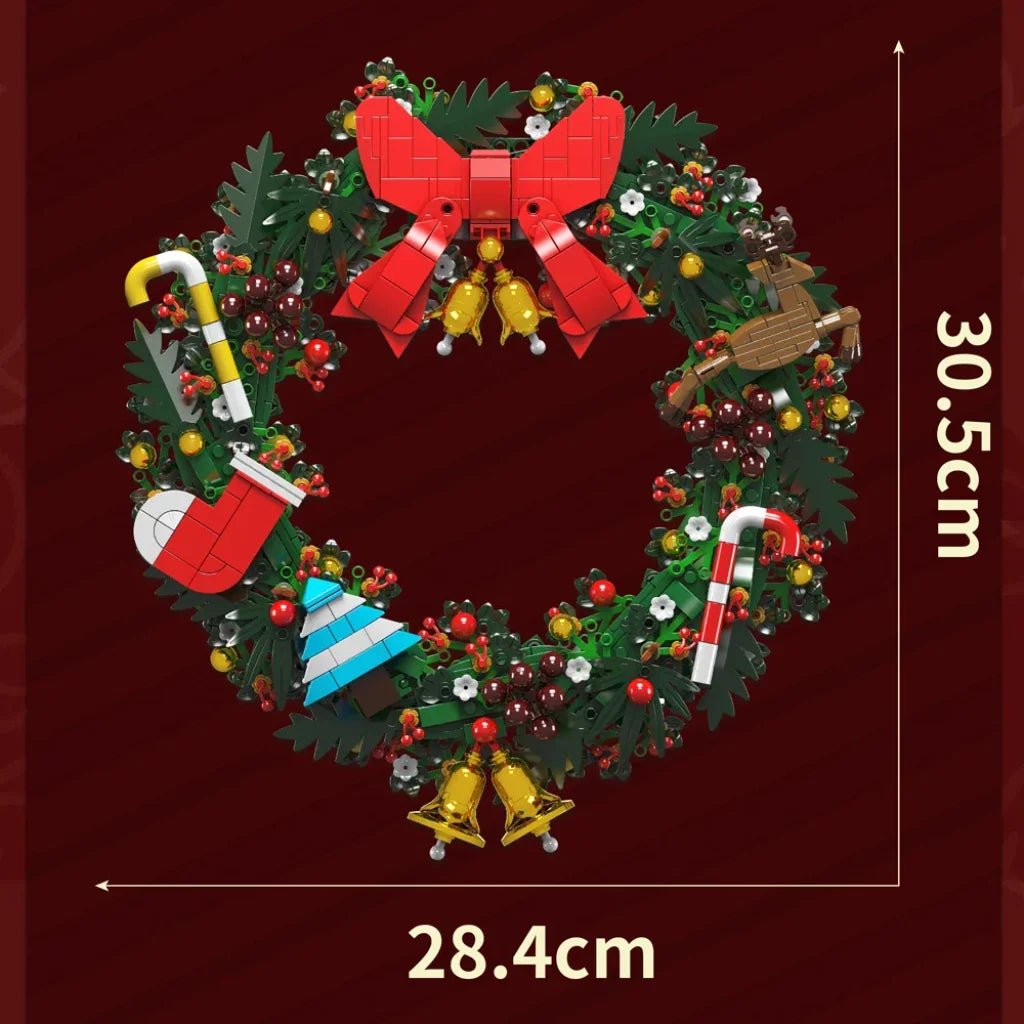 Mould King 10073 10074 Christmas Eucalyptus Wreath And Dried Flower Mould King