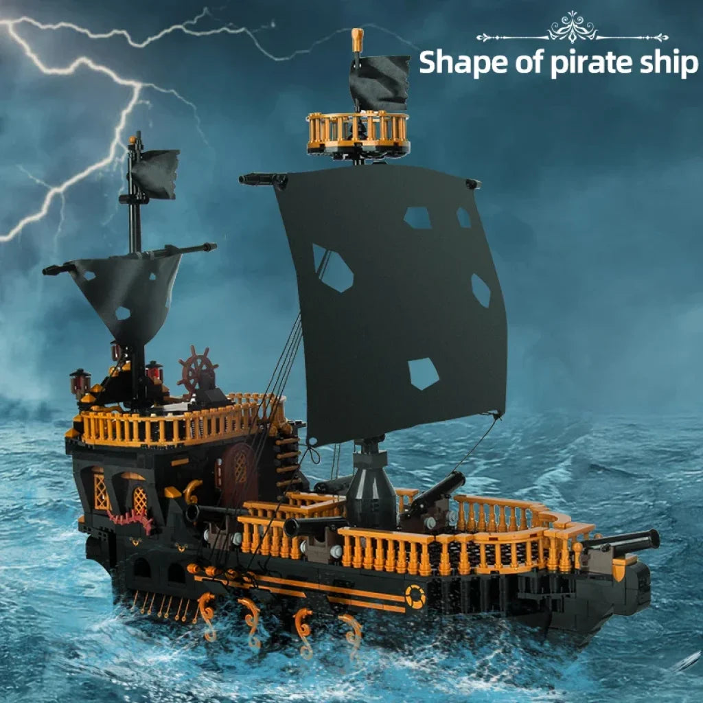 Mould King 13083 Gull Pirates Ship Building Blocks Boat