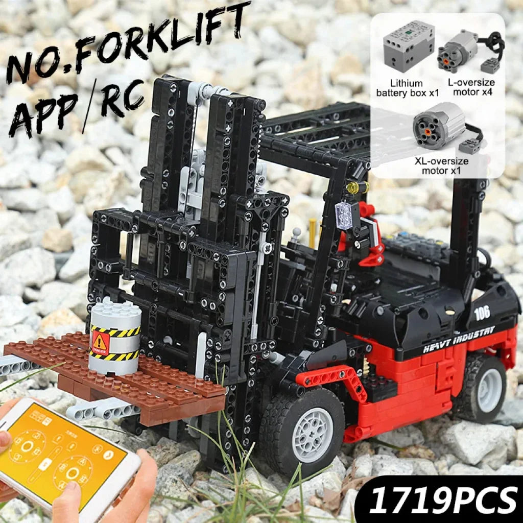 Mould King 13106 Rc Forklift Building Block Mould King
