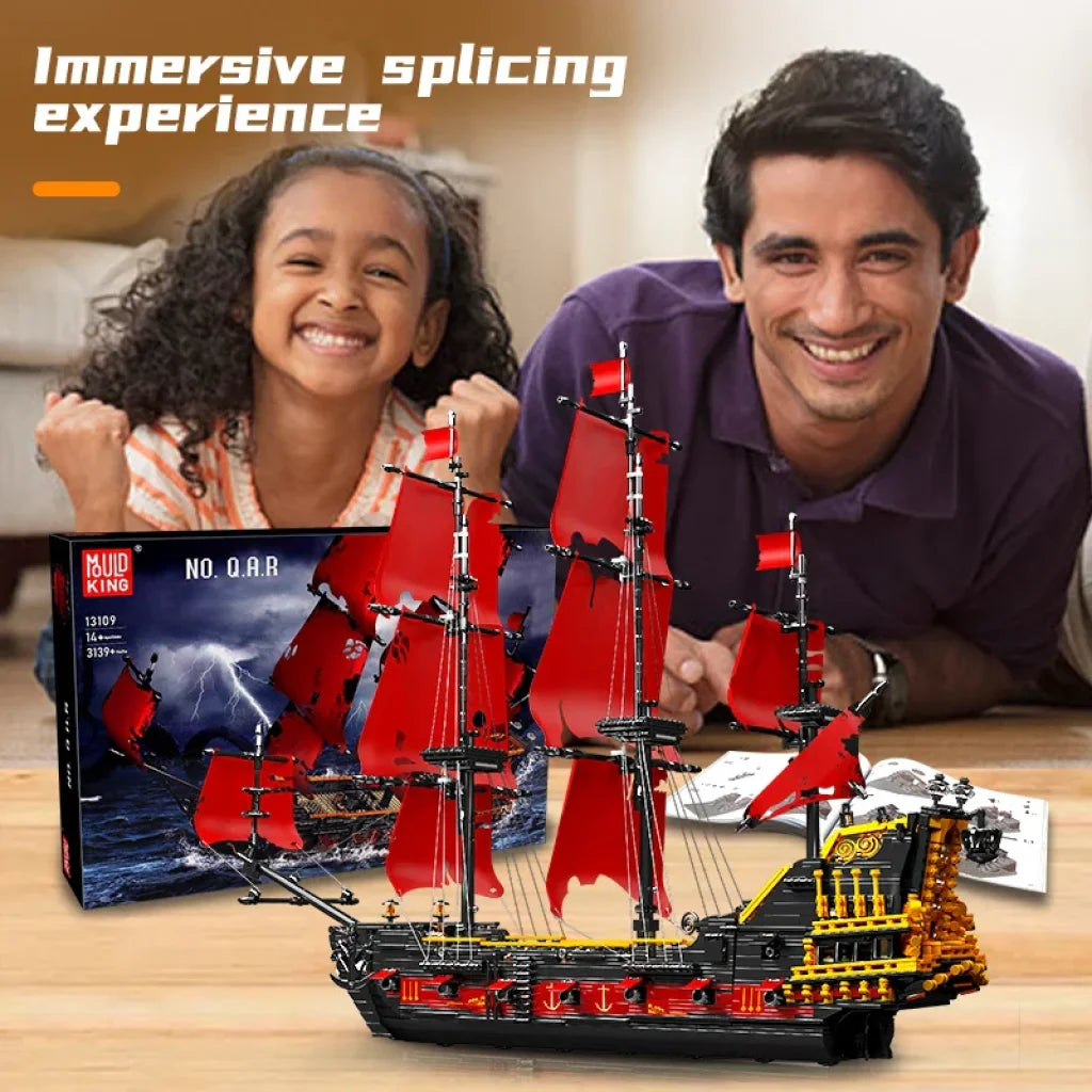 Mould King 13109 Pirates Ship Building Blocks