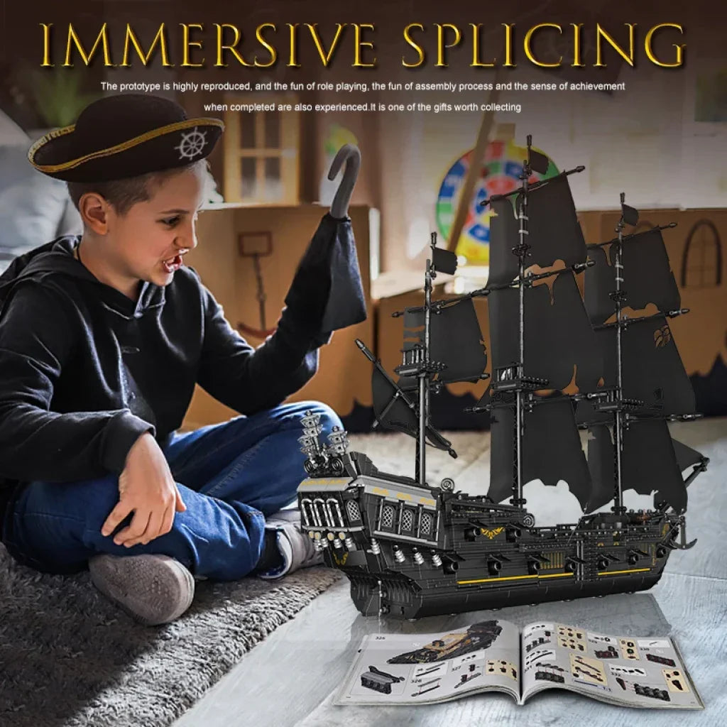Mould King 13111 Pirates Ship Building Blocks